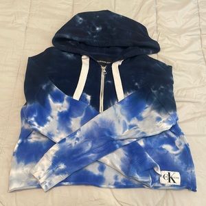 Calvin Klein Jeans Cropped Hoodie- Size Small